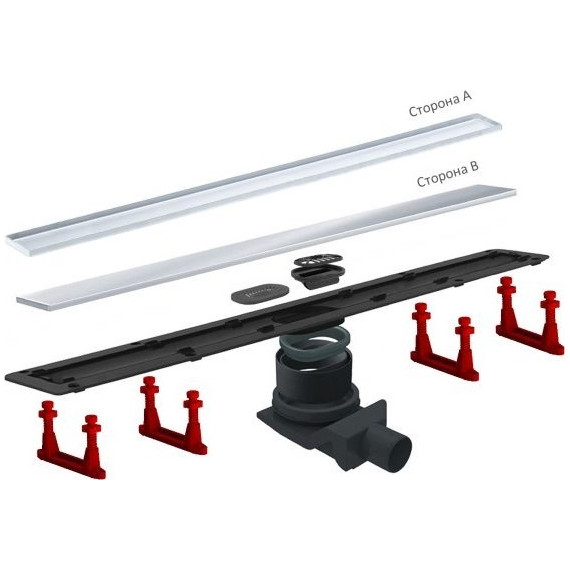 Трап Pestan (BETTOSERB) Confluo Frameless Line 75 см 13701232, хром матовый (под плитку), Цвет производителя: хром, Размер трапа: 750 - фото 