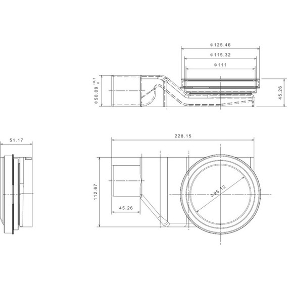 Трап Pestan (BETTOSERB) Confluo Premium Line 30 см 13100001, нержавеющая сталь (под плитку), Цвет производителя: хром, Размер трапа: 300 - фото 10