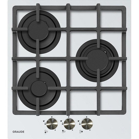 Газовая варочная поверхность Graude GS 45.1 W (белое стекло) - фото 