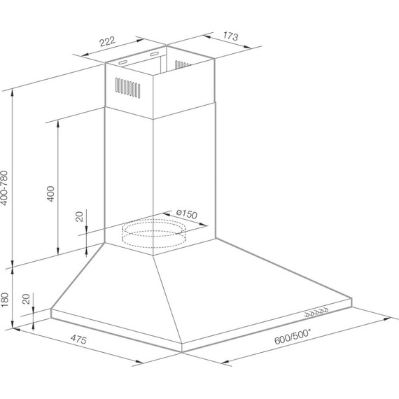 Вытяжка Graude DHP 50.0 W - фото 2