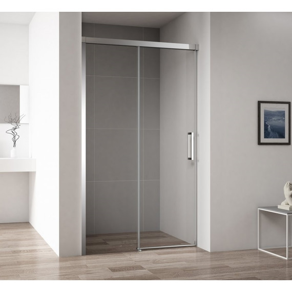 Душевая дверь Cezares 160 см DUET SOFT-BF-1-160-C-Cr (стекло 8 мм) хром/прозрачное - фото 