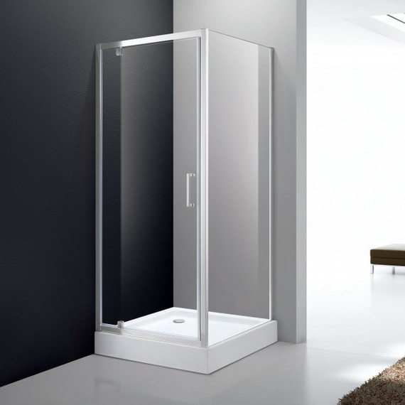 Душевое ограждение Cezares 100х100 см MOLVENO-A-1-100-C-Cr-IV, хром/прозрачное - фото 