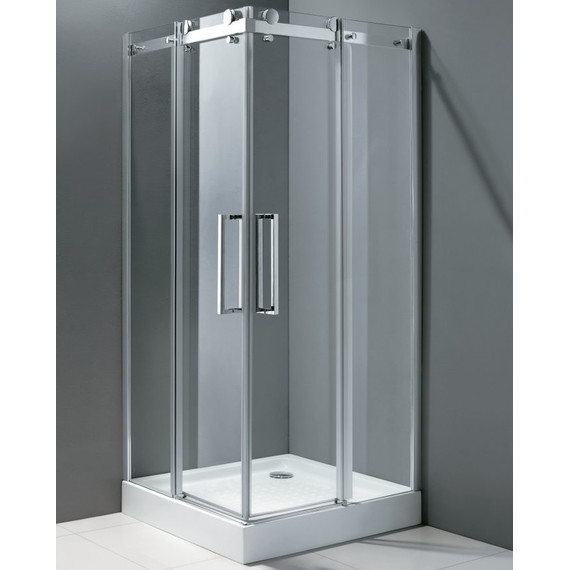 Душевое ограждение Cezares 90х90 см STYLUS-O-M-A-2-90-C-Cr (стекло 8 мм) хром/прозрачное - фото 