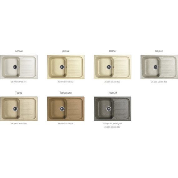 Кухонная мойка Dr.Gans Адель 25.090.C0780.406, терракота - фото 2