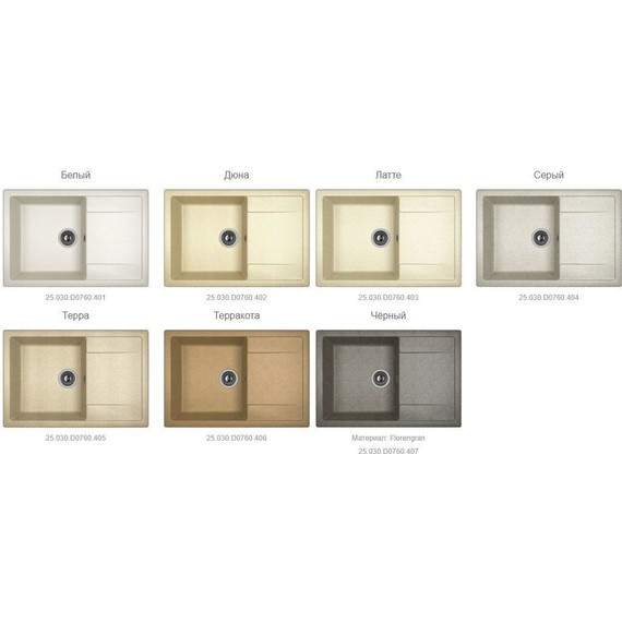 Кухонная мойка Dr.Gans Техно 760 25.030.D0760.406, терракота - фото 3