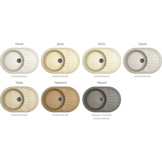 Кухонная мойка Dr.Gans Берта 760 25.040.C0760.403, латте - фото 2