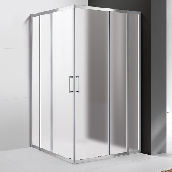 Душевое ограждение Cezares 110х110 см MOLVENO-A-22-90+20-P-Cr, хром/матовое - фото 