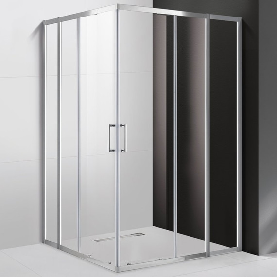 Душевое ограждение Cezares 130х120 см MOLVENO-AH-22-130/120-C-Cr-IV, хром/прозрачное - фото 