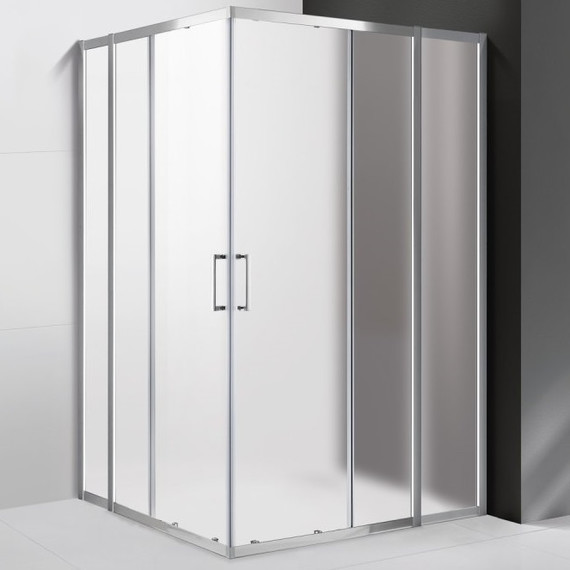 Душевое ограждение Cezares 130х120 см MOLVENO-AH-22-130/120-P-Cr, хром/матовое - фото 