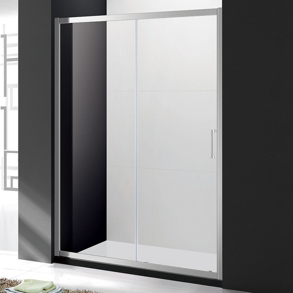 Душевая дверь Cezares 130 см MOLVENO-BF-1-130-P-Cr, хром/матовое - фото 