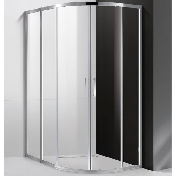 Душевое ограждение Cezares 120х90 см MOLVENO-RH-2-120/90-C-Cr-IV, хром/прозрачное - фото 