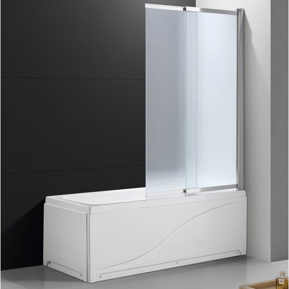 Шторка для ванны Cezares Slider VF-11 100 см, хром/матовое - фото 