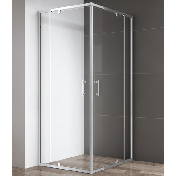 Душевое ограждение Cezares 100х110 см VARIANTE-A/AH-2-100/110-C-Cr, хром/прозрачное - фото 