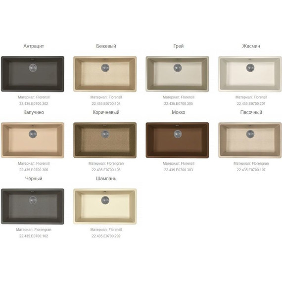 Кухонная мойка Florentina Вега 700 22.435.E0700.202, шампань, Цвет производителя: шампань - фото 2