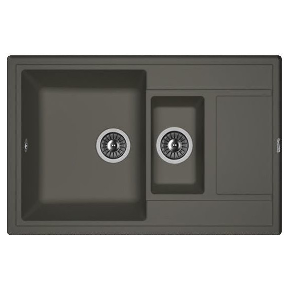 Кухонная мойка Florentina Липси 780K 20.250.D0780.302, антрацит, Цвет производителя: чёрный - фото 