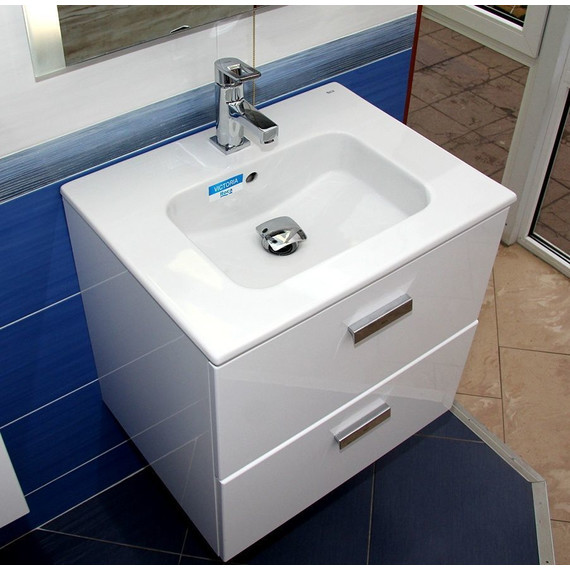 Тумба подвесная с раковиной  Roca Victoria NORD 60 см ZRU9000028, белый - фото 6