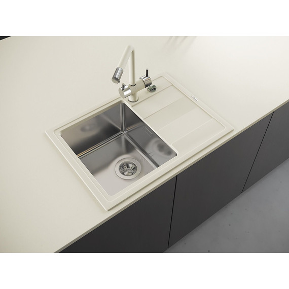 Кухонная мойка Florentina Комби 650 21.390.B0650.202, шампань, Цвет производителя: шампань - фото 4