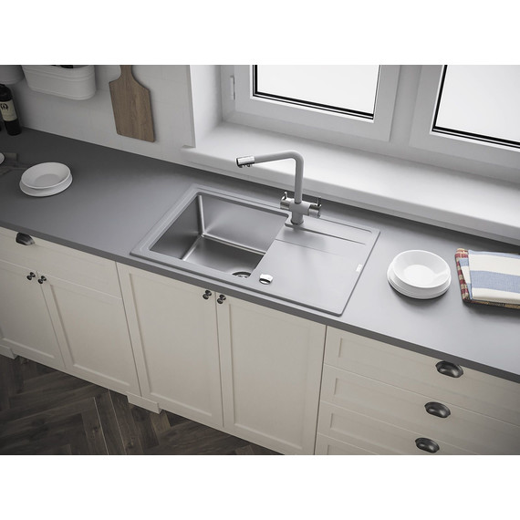 Кухонная мойка Florentina Комби 780 21.395.D0780.305, грей, Цвет производителя: грей - фото 3