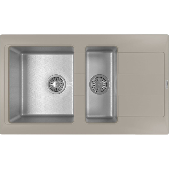 Кухонная мойка Florentina Комби 860K, грей, Цвет производителя: грей - фото 