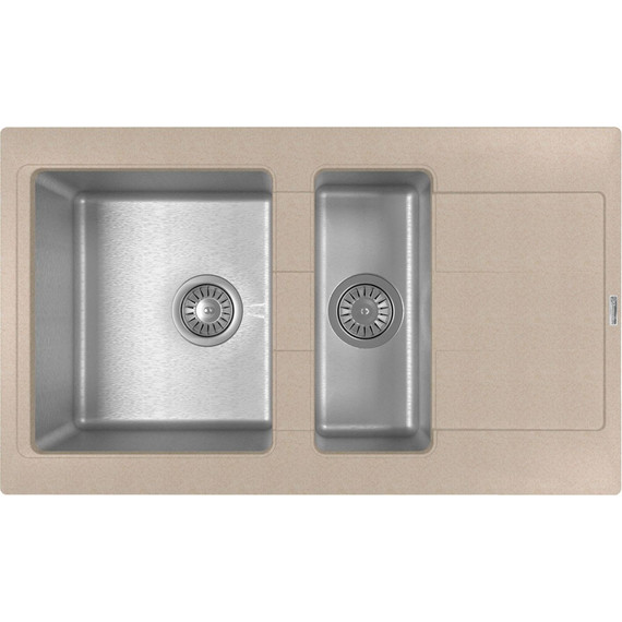 Кухонная мойка Florentina Комби 860K, песочный, Цвет производителя: песочный - фото 