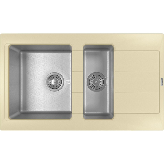 Кухонная мойка Florentina Комби 860K, шампань, Цвет производителя: шампань - фото 