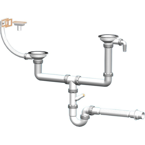 Кухонная мойка Florentina Комби 860K, жасмин, Цвет производителя: жасмин - фото 5