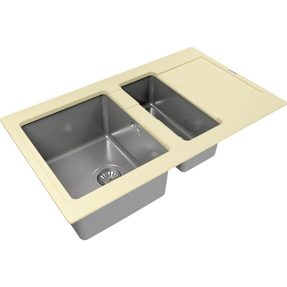 Кухонная мойка Florentina Комби 860K, шампань, Цвет производителя: шампань - фото 2