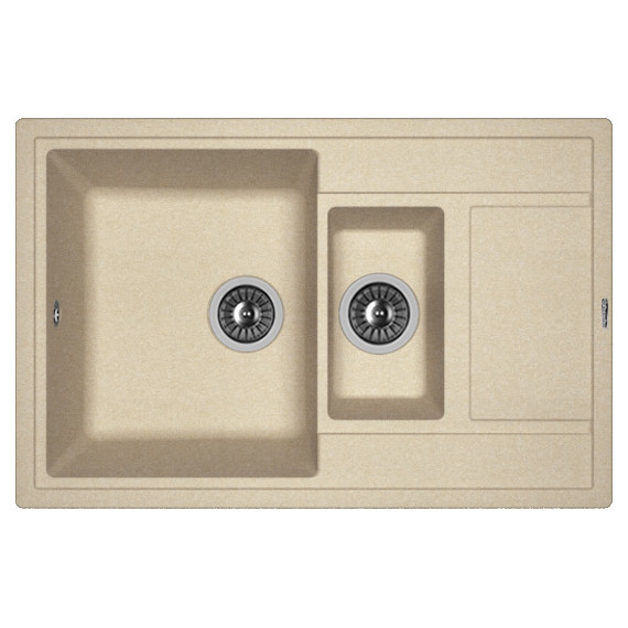 Кухонная мойка Florentina Липси 780K 20.250.D0780.107, песочный, Цвет производителя: песочный - фото 