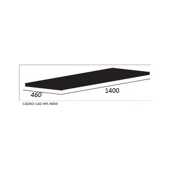 Тумба подвесная со столешницей Cezares CADRO-70/46/30-1C-SO-MET 140 см, черный - фото 7