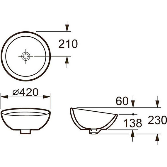 Раковина-чаша Roca Bol 42 см 327876000 - фото 9