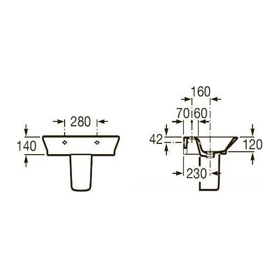 Полупьедестал Roca Gap 337471000 - фото 3