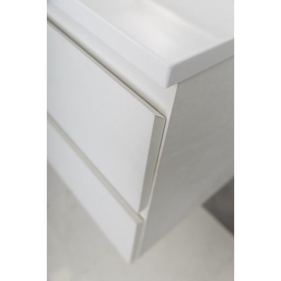 Тумба подвесная с раковиной Cezares MOLVENO-100-2C-SO-BG 100 см, Bianco Ghiaccio - фото 5