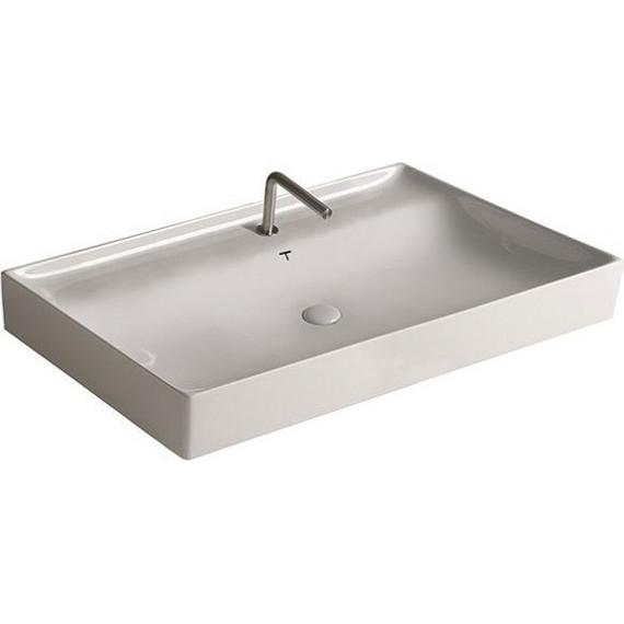 Тумба подвесная с раковиной Cezares Molveno 46-100-2C-SO-BET 100 см, Beton - фото 6