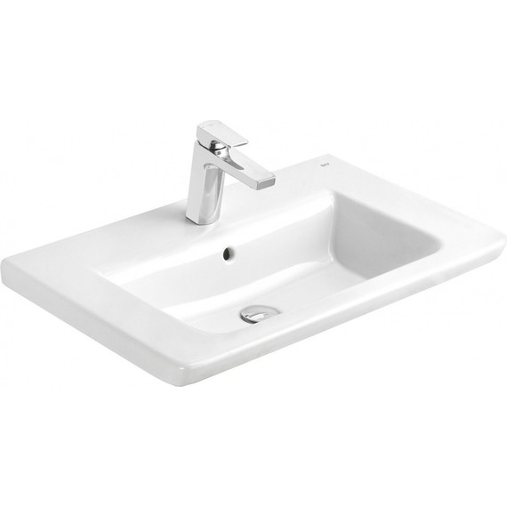 Тумба подвесная с раковиной Roca Up 80 см ZRU9303012, белый - фото 9