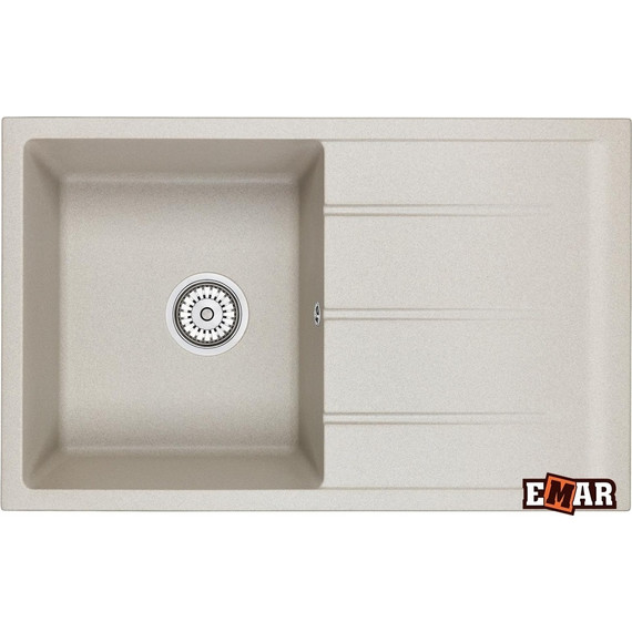 Кухонная мойка Emar EMQ-1800.Q, барит, Цвет производителя: барит - фото 