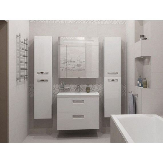 Пенал подвесной ROCA The GAP 35 см правый ZRU9302738, белый - фото 5