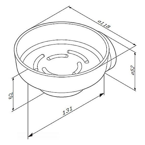 Мыльница с настенным держателем AM.PM Bliss L A5534264 - фото 6