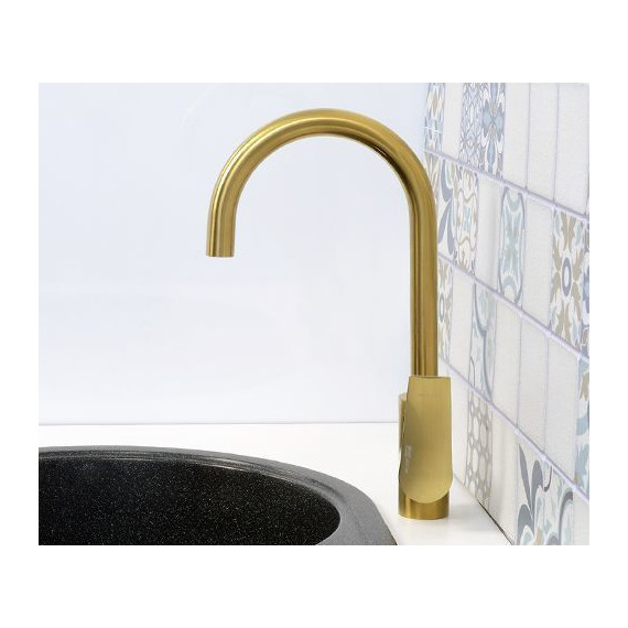 Смеситель для кухни WasserKraft Aisch 5507, золото - фото 6