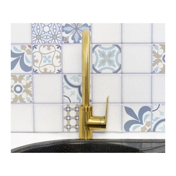 Смеситель для кухни WasserKraft Aisch 5507, золото - фото 7