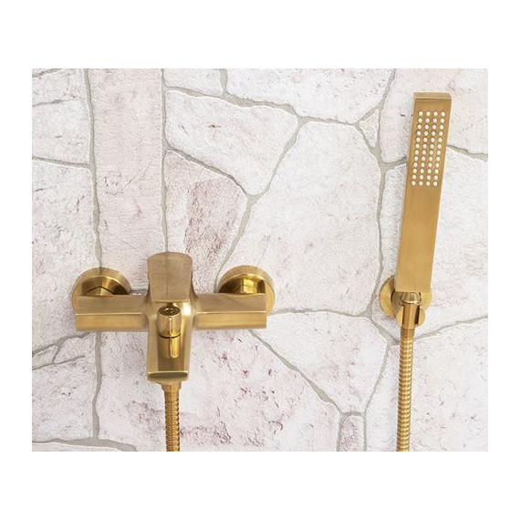 Смеситель для ванны WasserKraft Aisch 5501, золото - фото 6