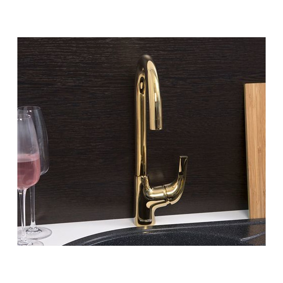 Смеситель для кухни WasserKraft Sauer 7107, золото - фото 8