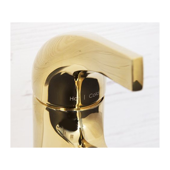 Смеситель для раковины WasserKraft Sauer 7103, золото - фото 7