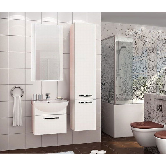 Пенал подвесной Акватон Ария 34 см с корзиной 1A134403AA010 - фото 5