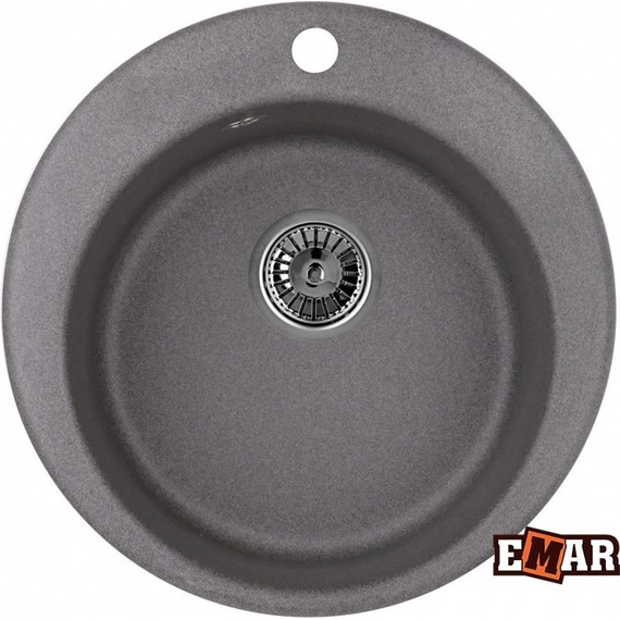 Кухонная мойка Emar EMQ-1475.C, антрацит, Цвет производителя: антрацит - фото 