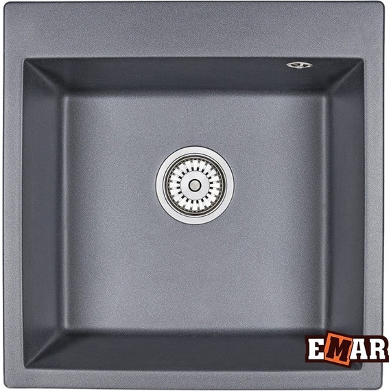 Кухонная мойка Emar EMQ-1510.Q, оникс, Цвет производителя: оникс - фото 
