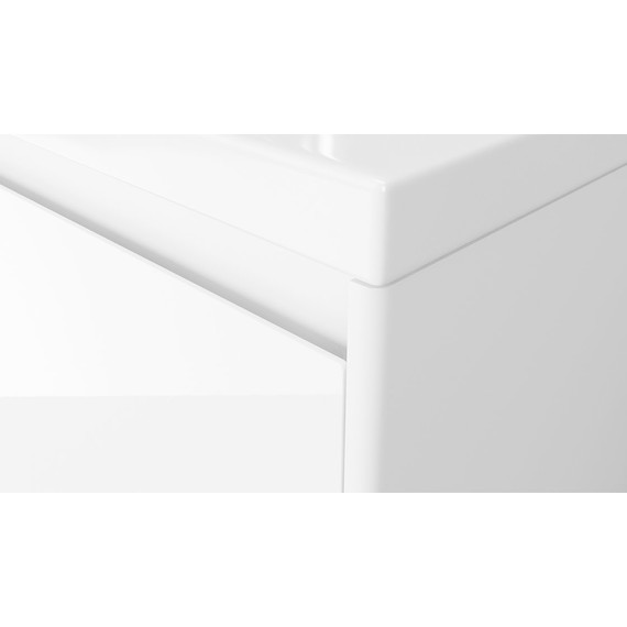 Тумба подвесная с раковиной Velvex Klaufs 100 см tpKLA.100.1Y.NEW-616.216, белый - фото 5