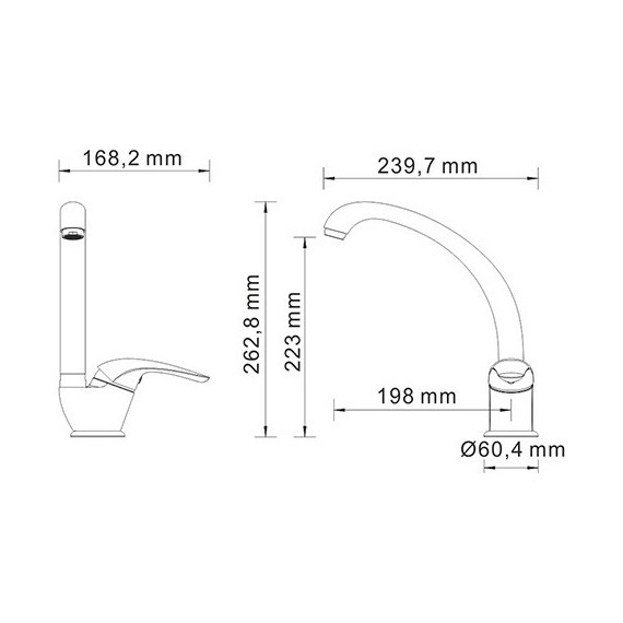 Смеситель для кухни WasserKraft Rossel 2807 - фото 6