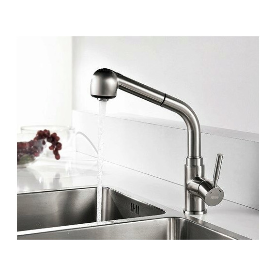 Смеситель для кухни WasserKraft Wern 4266, матовый хром - фото 6