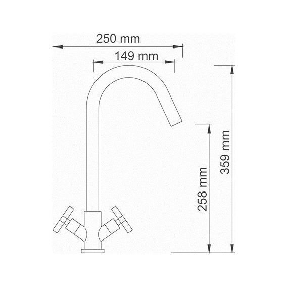Смеситель для кухни WasserKraft Weser 7847 - фото 5