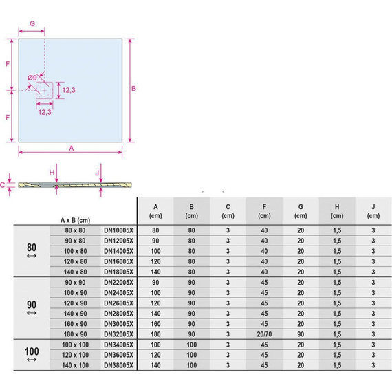 Акриловый поддон Riho Velvet Sole DN12 90х80 см D006002105 - фото 5